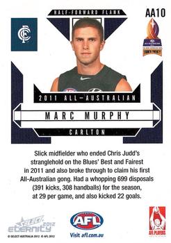 2012 Select AFL Eternity - All Australian #AA10 Marc Murphy Back